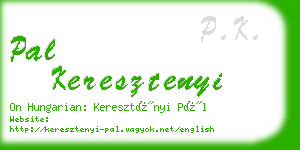 pal keresztenyi business card